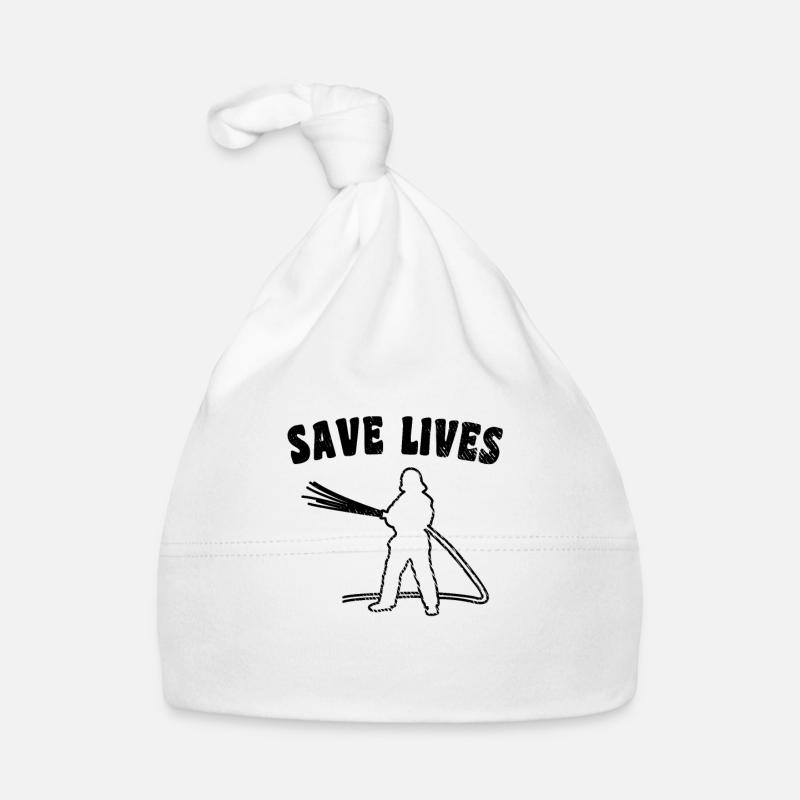 Slogan des pompiers Bonnet bio Bébé