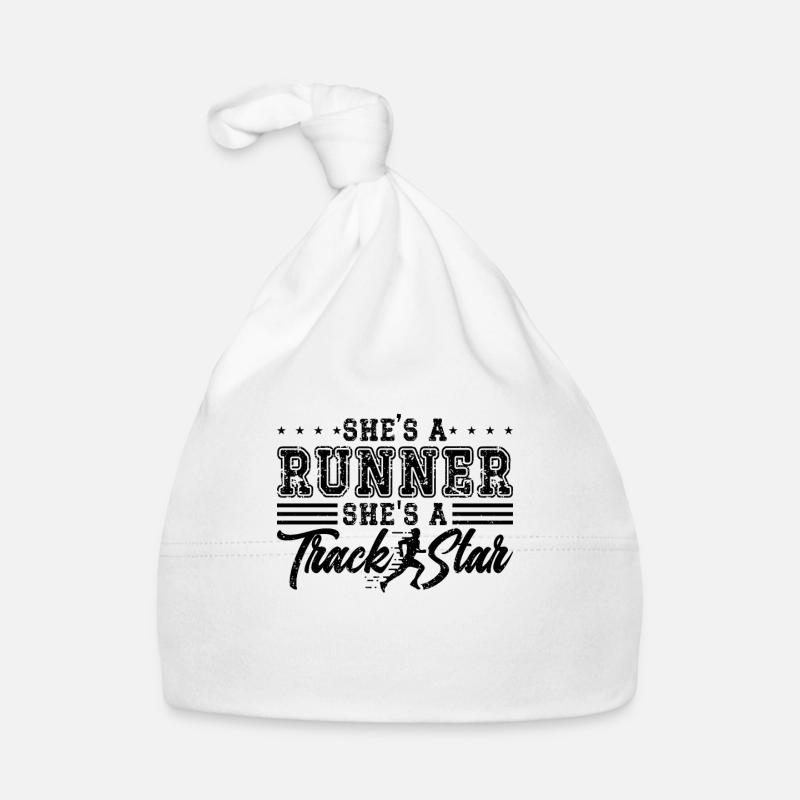 She's A Runner She's Triathlon Runner Sprinter Organic Baby Cap