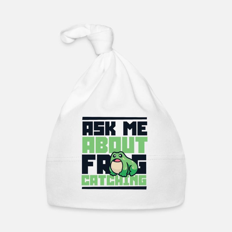Ask Me About Frog Catching Kaulquappe Kröte Baby Bio-Mütze