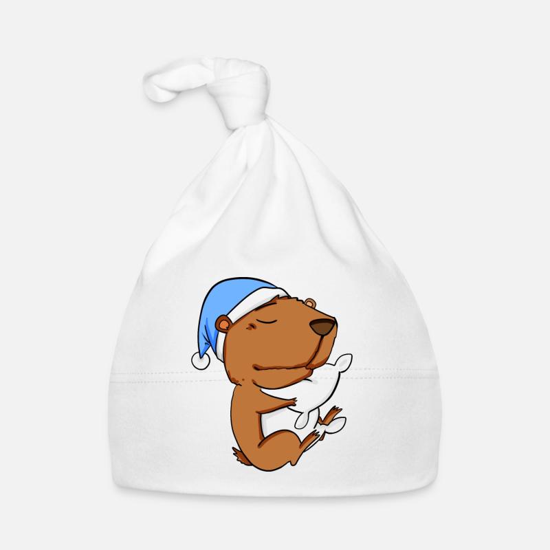 Capybara Wasserschwein Organic Baby Cap