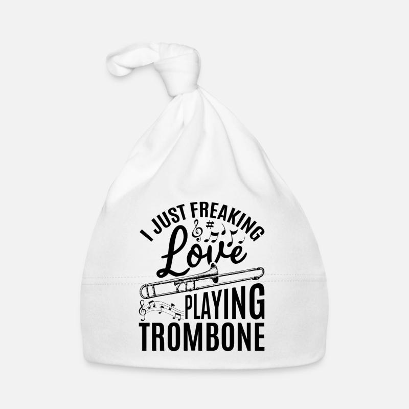 I Just Freaking Love Playing Trombone Trombone Mus Baby Bio-Mütze