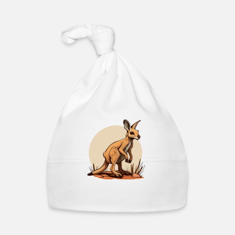 Style de bande dessinée kangourou Bonnet bio Bébé