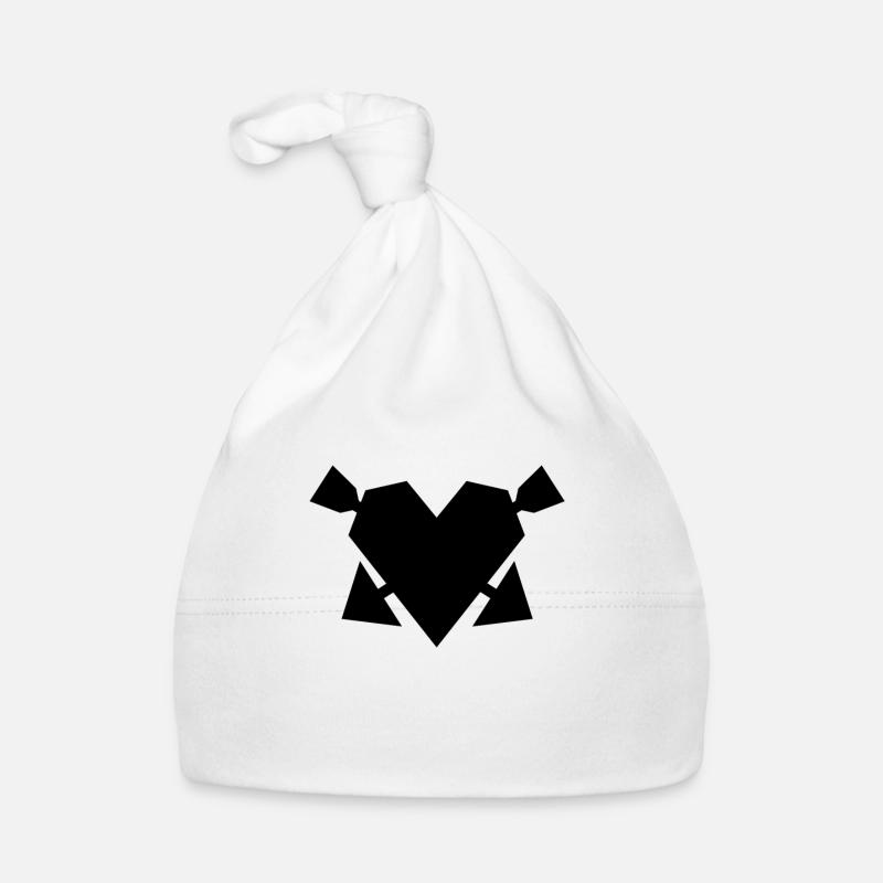 Heart with arrows Organic Baby Cap