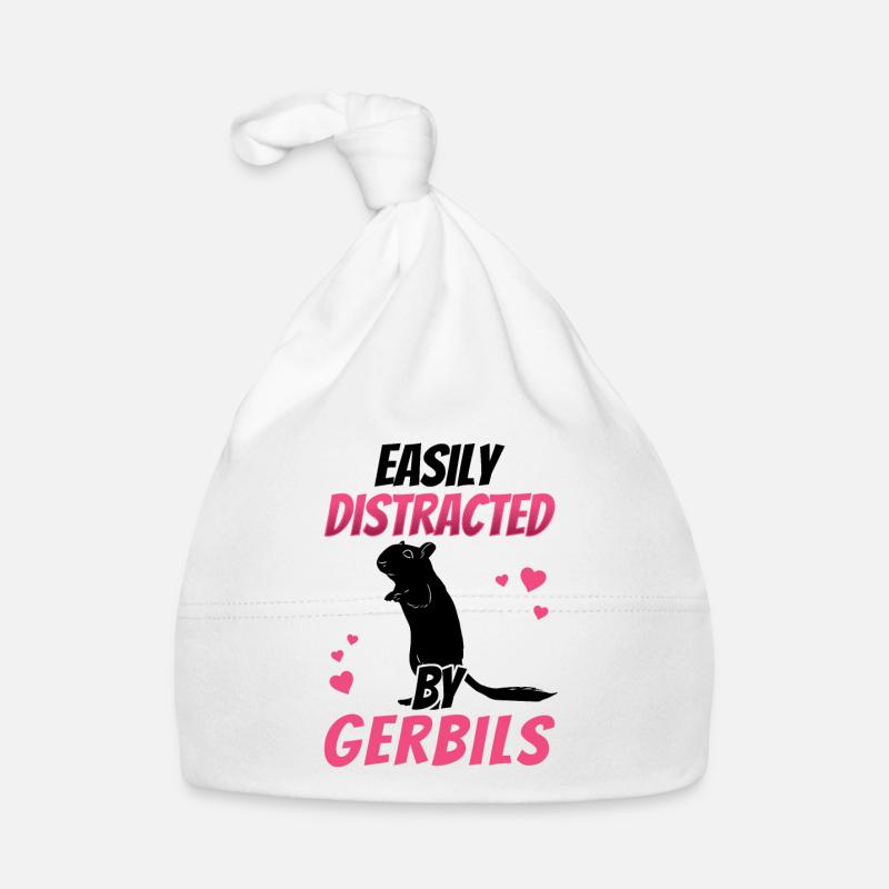 Distrait par un rongeur gerbille Bonnet bio Bébé