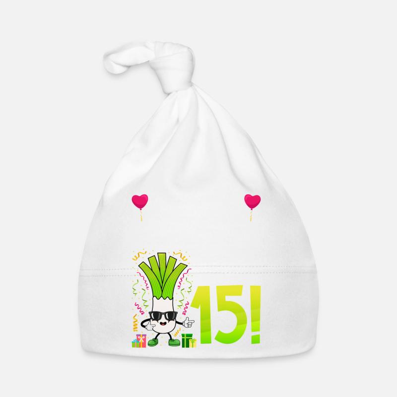 Hurra der Lauch wird 15 Baby Bio-Mütze