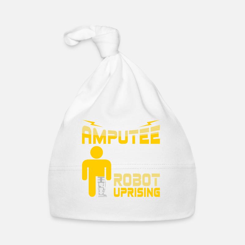 Amputee robotic leg-arm prosthesis with legs Organic Baby Cap