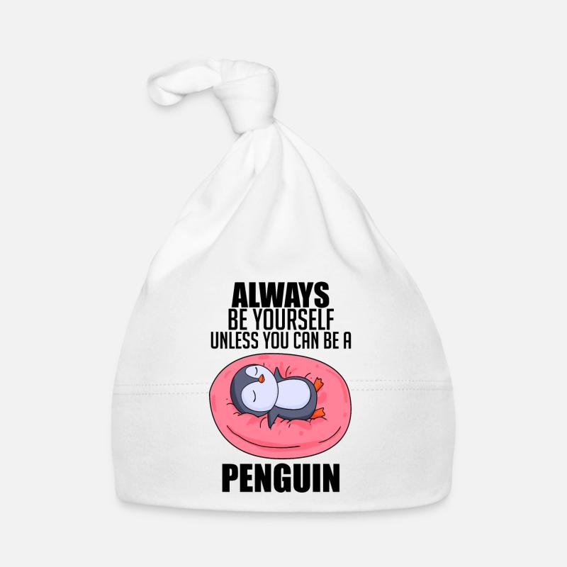 Penguin Penguins Saying Organic Baby Cap
