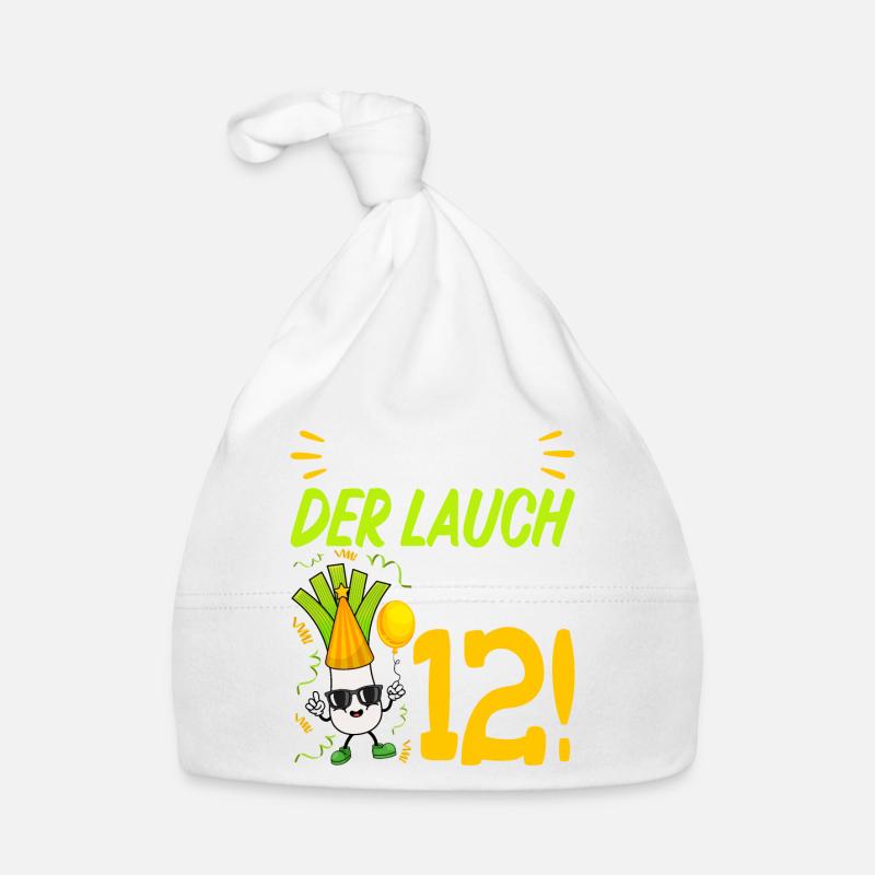 Hurra der Lauch wird 12 Geburtstag Baby Bio-Mütze
