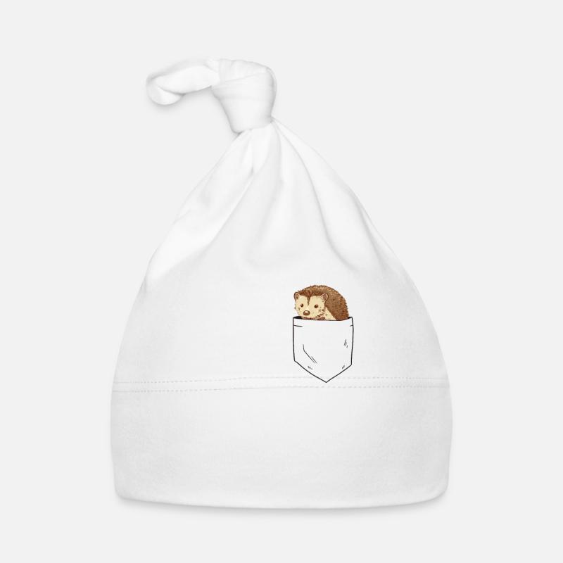 Hérisson dans la poche de poitrine Bonnet bio Bébé