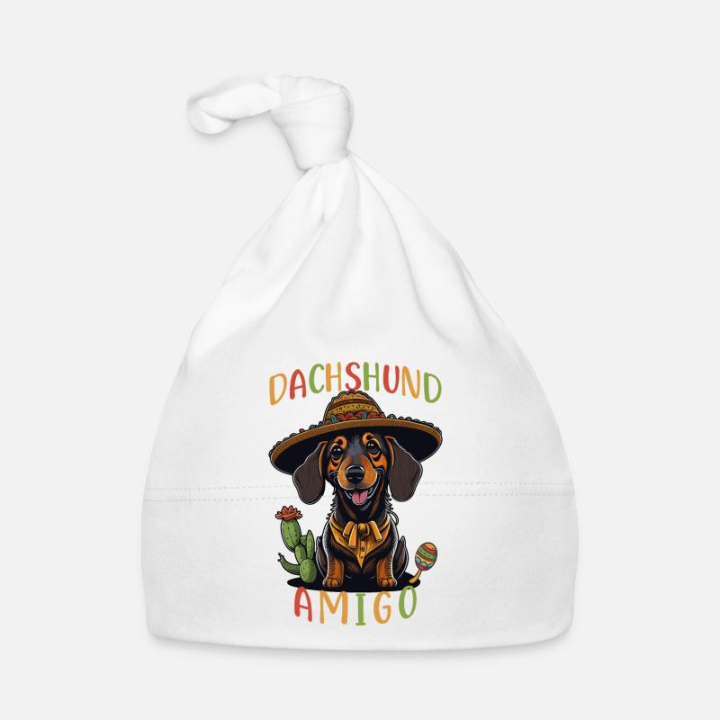 Dachshund Amigo Mexican Dachshund Organic Baby Cap