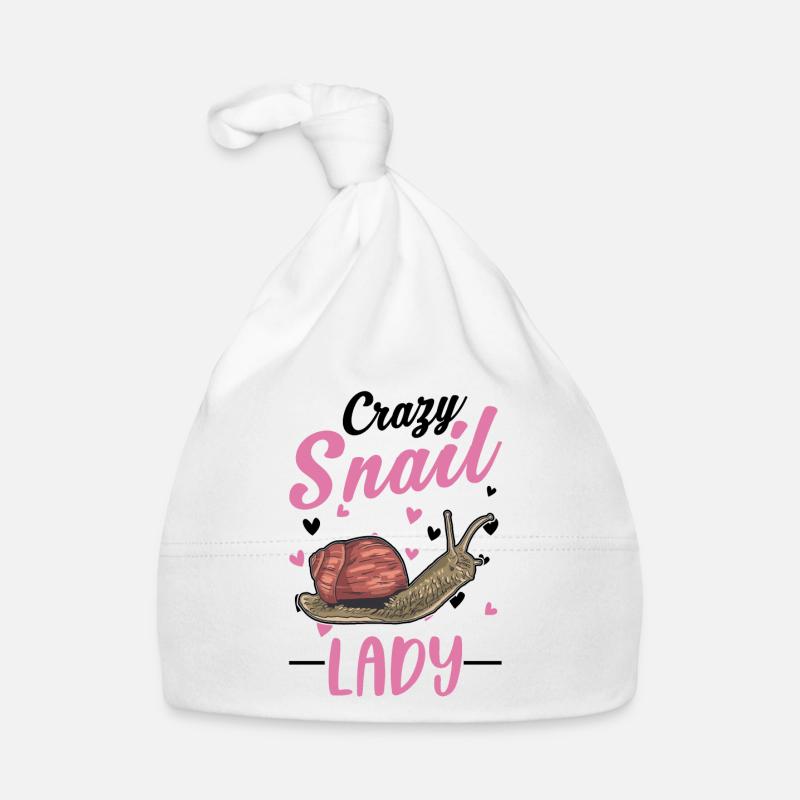 Crazy Snail Woman Organic Baby Cap