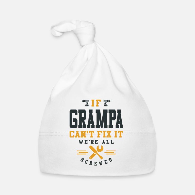 Opa hat das - Wenn Papas Reparaturen scheitern Baby Bio-Mütze