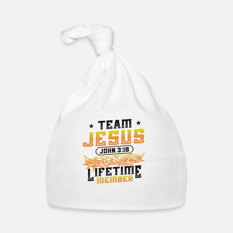 Team Jesus, Johannes 3:16, Lebenslanges Mitglied Baby Bio-Mütze