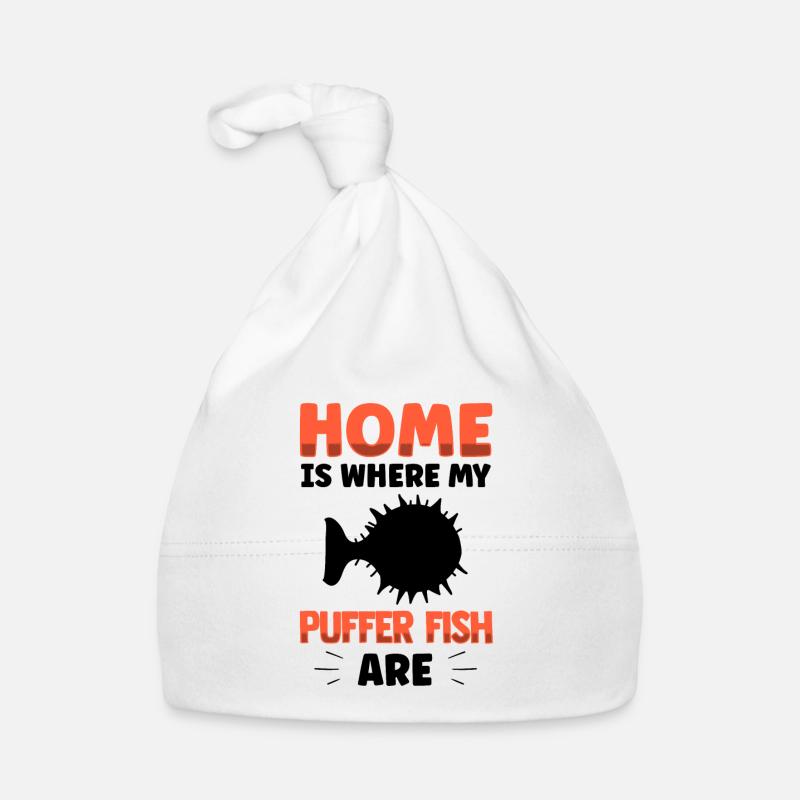 Puffer fish is my home Giant puffer fish Organic Baby Cap