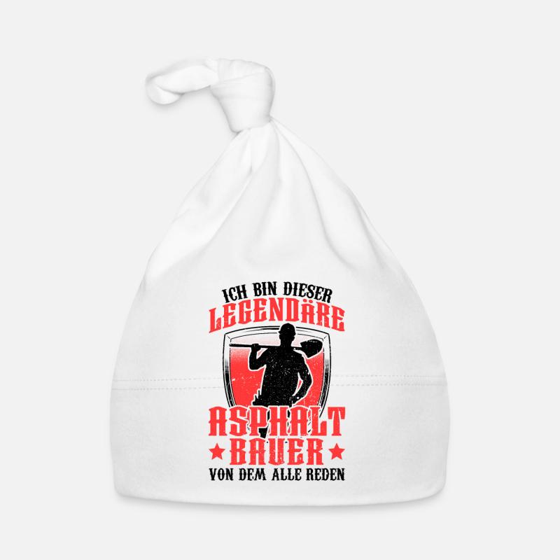 Legendärer Asphaltbauer Straßenbauer Baby Bio-Mütze