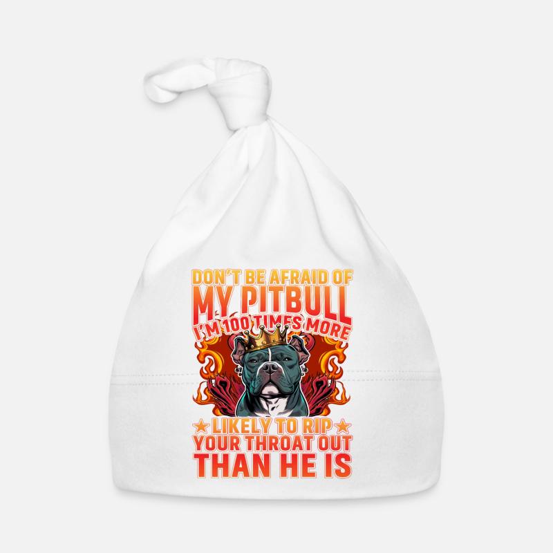 Pitbull drôle de dicton Bonnet bio Bébé