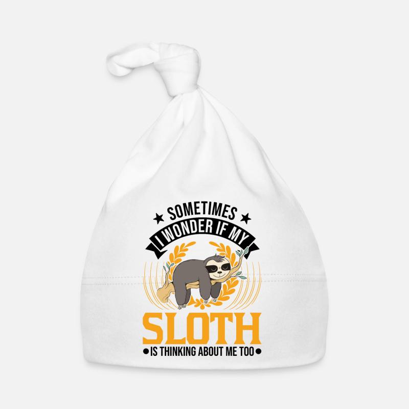 Sloth Lover Organic Baby Cap