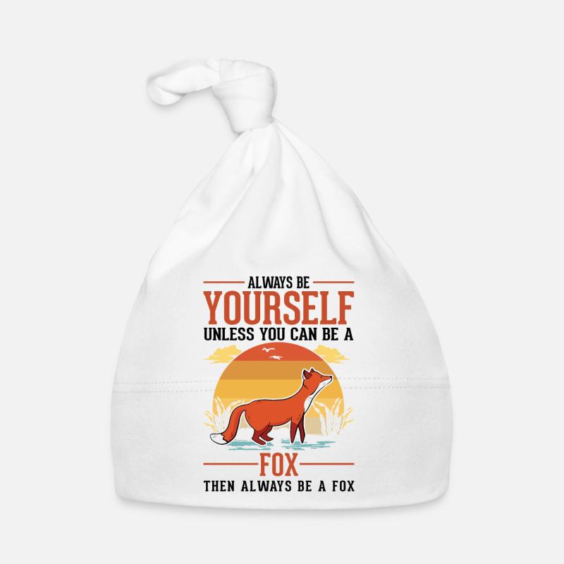 Always be yourself Fox Fuchs - Baby Bio-Mütze - Weiß