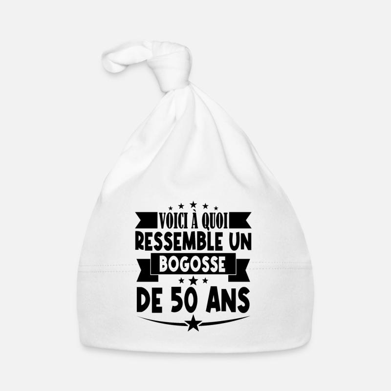 anniversaire 50 ans. beau gosse 50 ans. 50e annive Bonnet bio Bébé