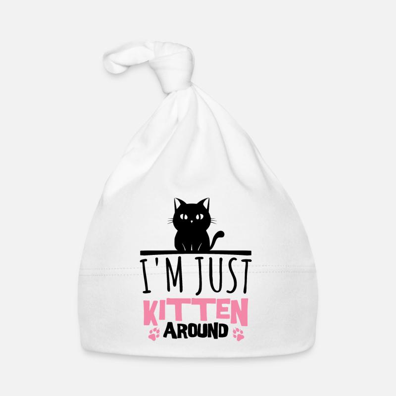 Funny Cat Lovers Gift For Cats Mom Organic Baby Cap