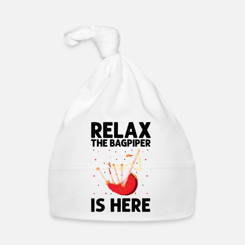 Bagpipes for pipers and Scots Organic Baby Cap