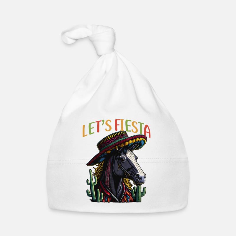 Cinco de Mayo Pferd Mexikanisch Let's Fiesta Pferd Baby Bio-Mütze