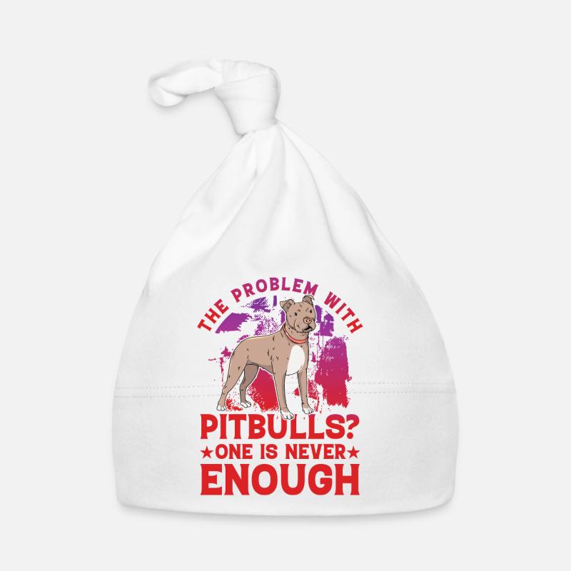 The Problem with Pitbulls? One is never enough Baby Bio-Mütze