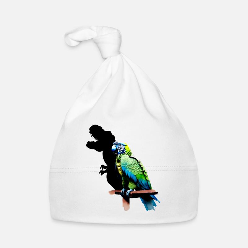 T-Rex Perroquet Jaune Bleu Ara Ara Bonnet bio Bébé