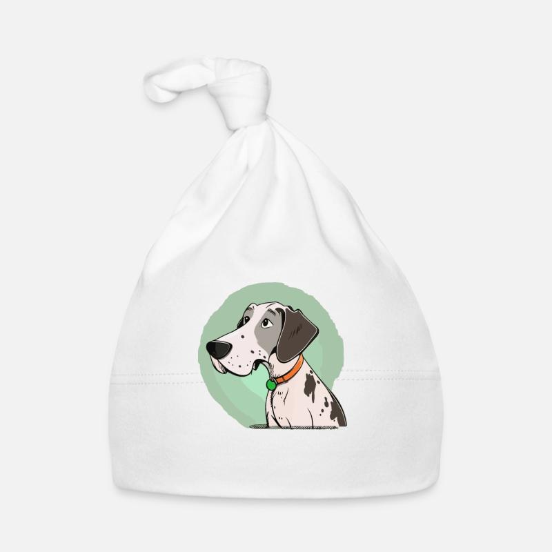 Dog in comic style Organic Baby Cap