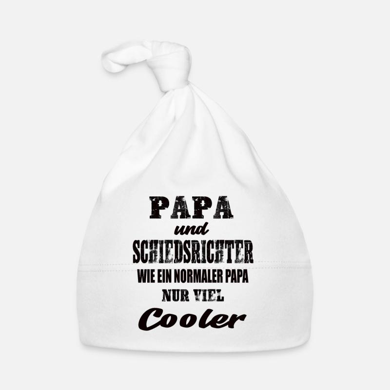 Papa und Schiedsrichter Baby Bio-Mütze
