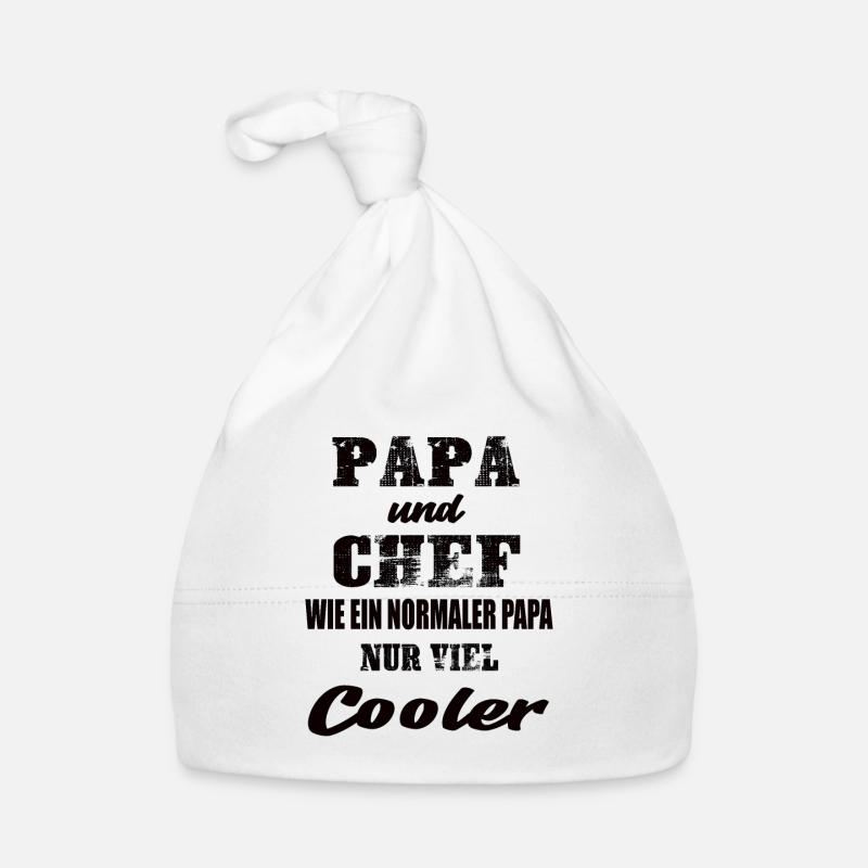 Papa und Chef Baby Bio-Mütze