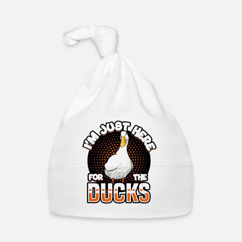 Ducks - I'm Just Here For The Ducks Organic Baby Cap