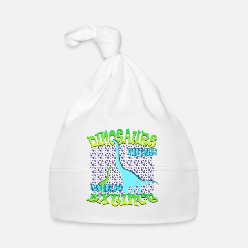 DINOSAUR Did't read 5 Organic Baby Cap