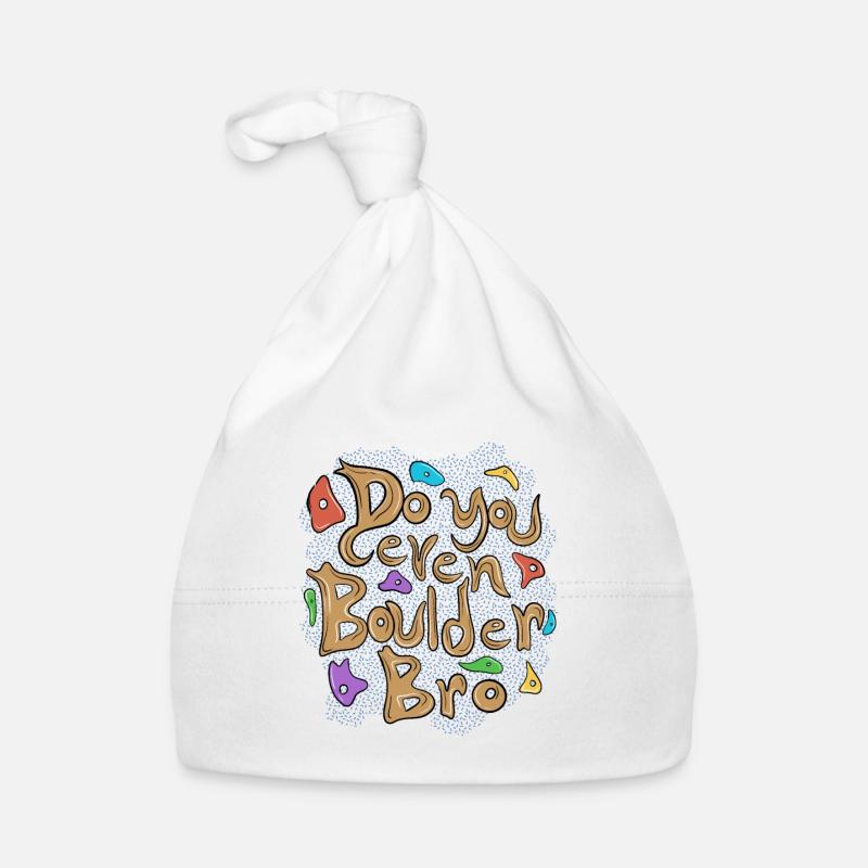 Do you even boulder bro 2 - Baby Bio-Mütze - Weiß