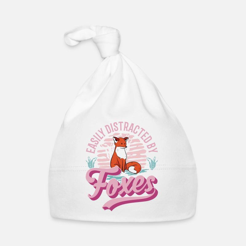 Easily distracted by Foxes Fuchs Organic Baby Cap