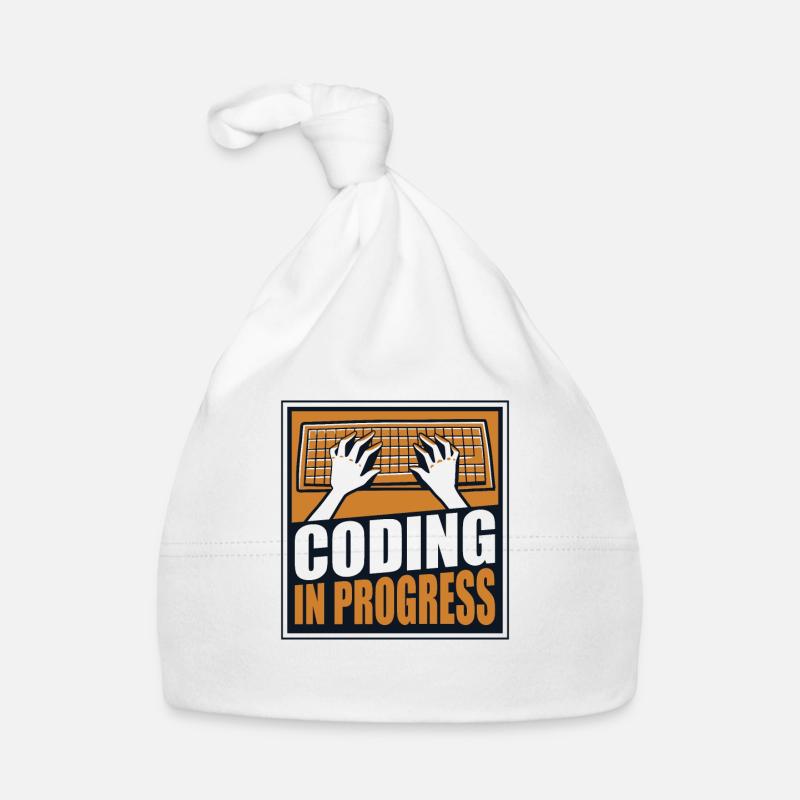 Coding In Progress Software Engineer Developer Organic Baby Cap