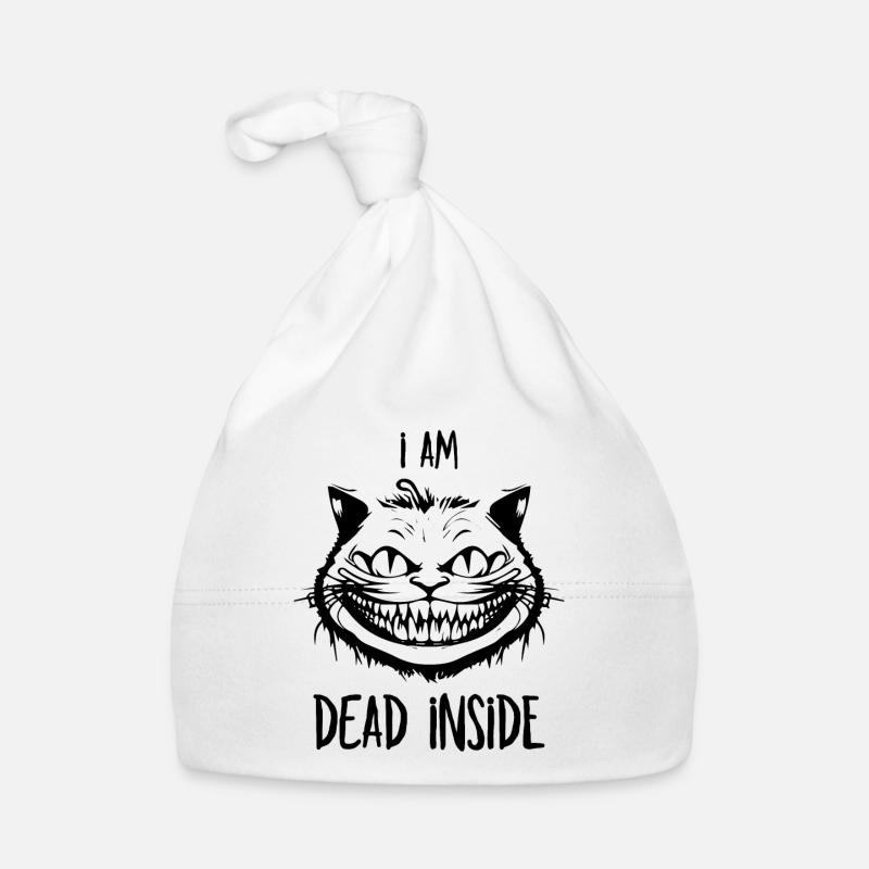 I’m Dead Inside - Cheshire Cat for Cat Lovers Bonnet bio Bébé