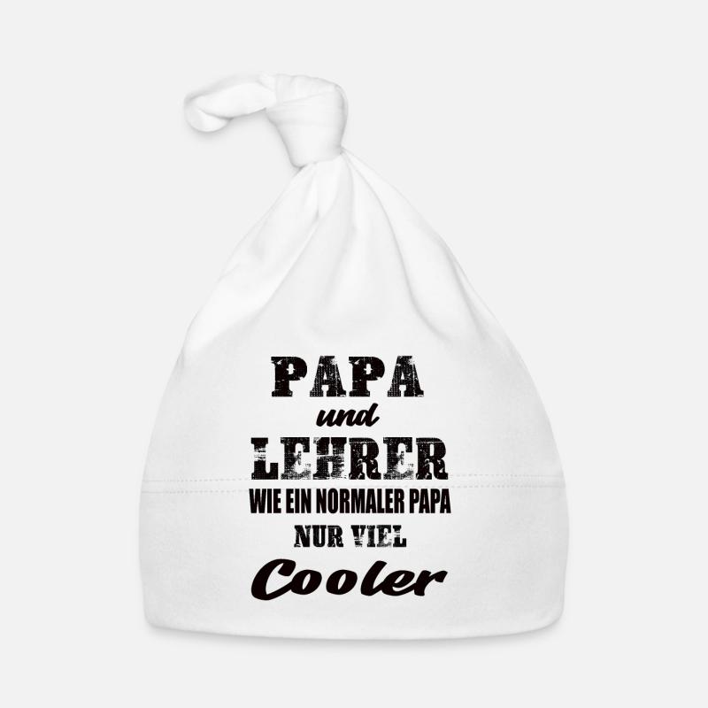 Papa und Lehrer Baby Bio-Mütze