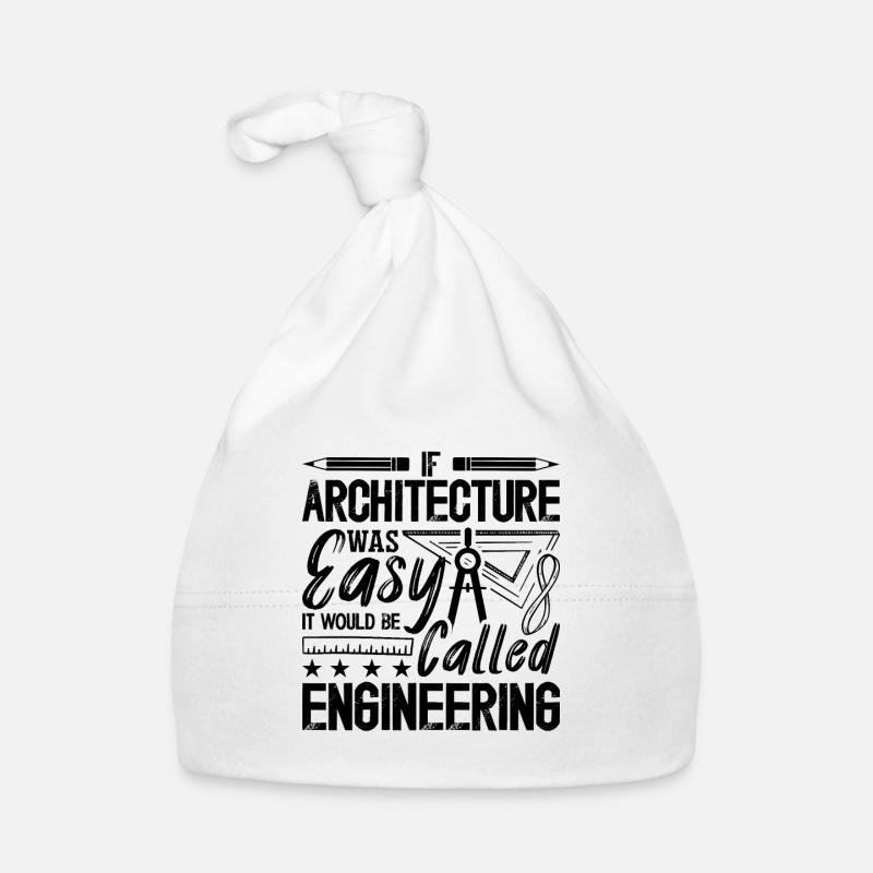 If Architecture Was Easy Architectural Architects - Organic Baby Cap - white