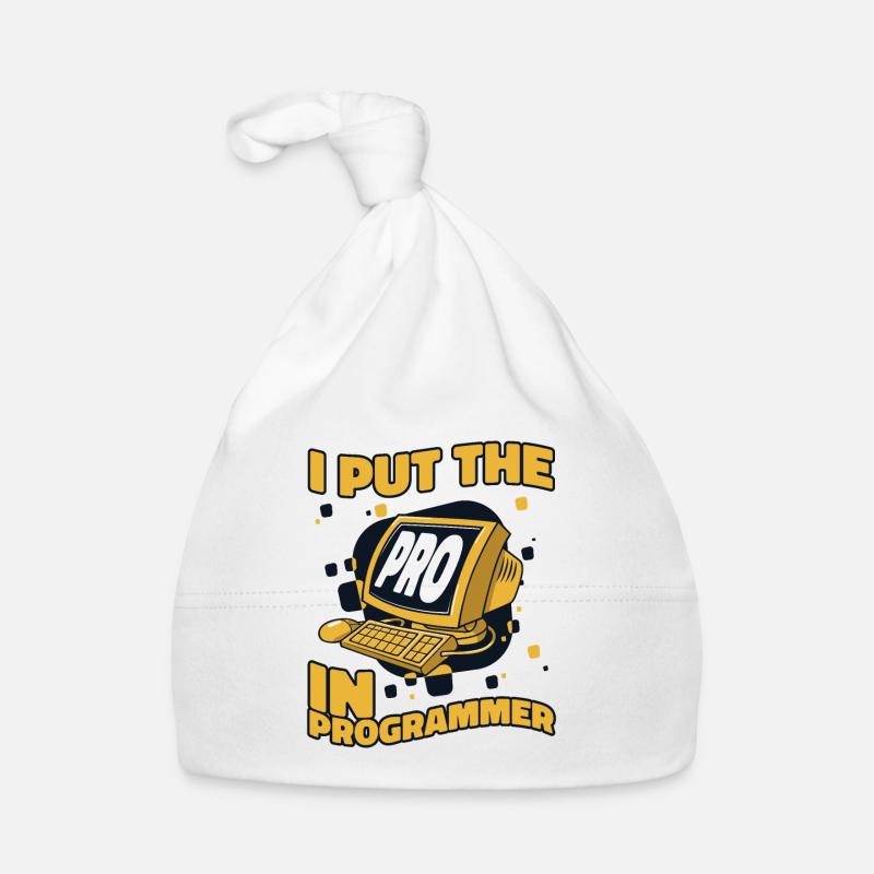 J’ai mis le pro dans Programmeur Developer Coder Bonnet bio Bébé