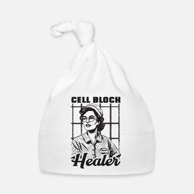 Cell Block Healer Corrections Nurse Organic Baby Cap