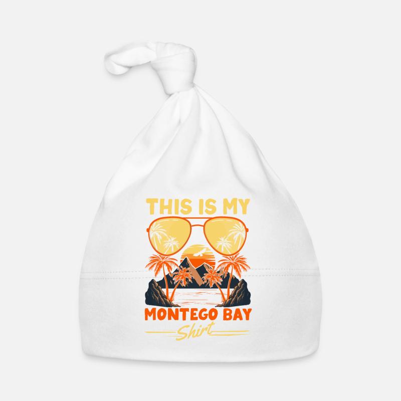 Ceci est mon Montego Bay Shirt Tropical Beach Bonnet bio Bébé