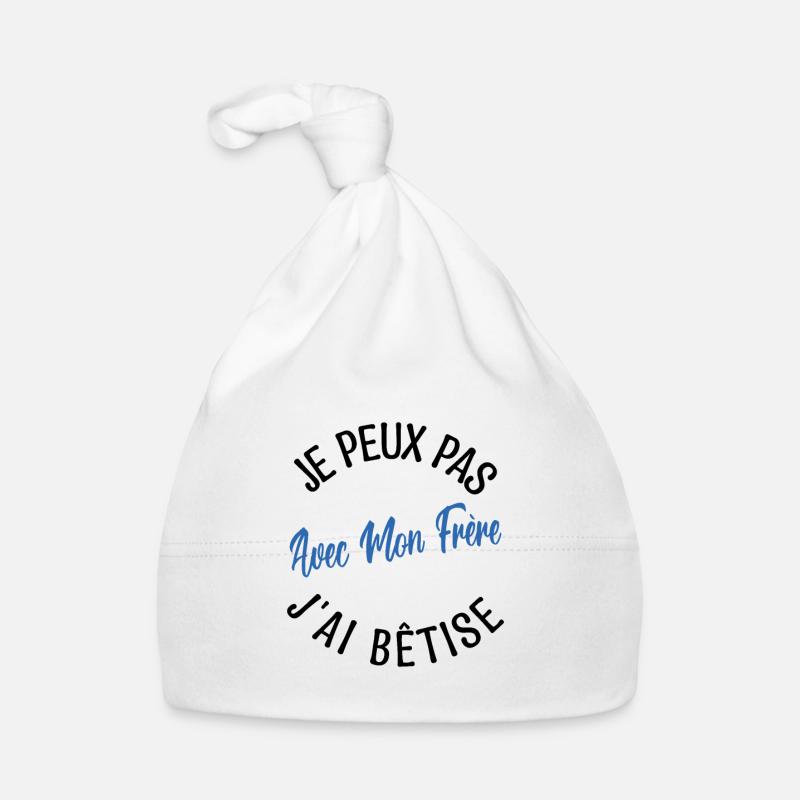 idée Cadeau frère. cadeau frères et sœurs. Bonnet bio Bébé