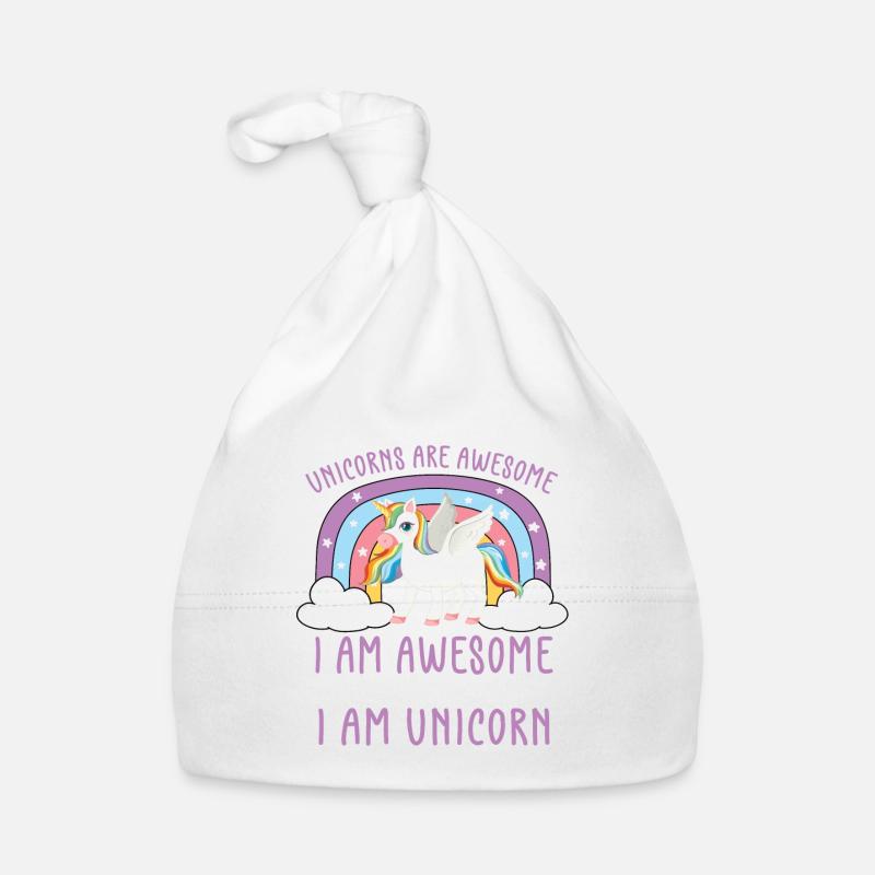 Lustiger Einhorn Spruch I Einhörner Baby Bio-Mütze