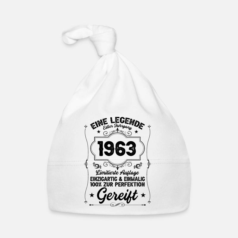 60 Geburtstag Oldtimer 1963 2023 Baby Bio-Mütze