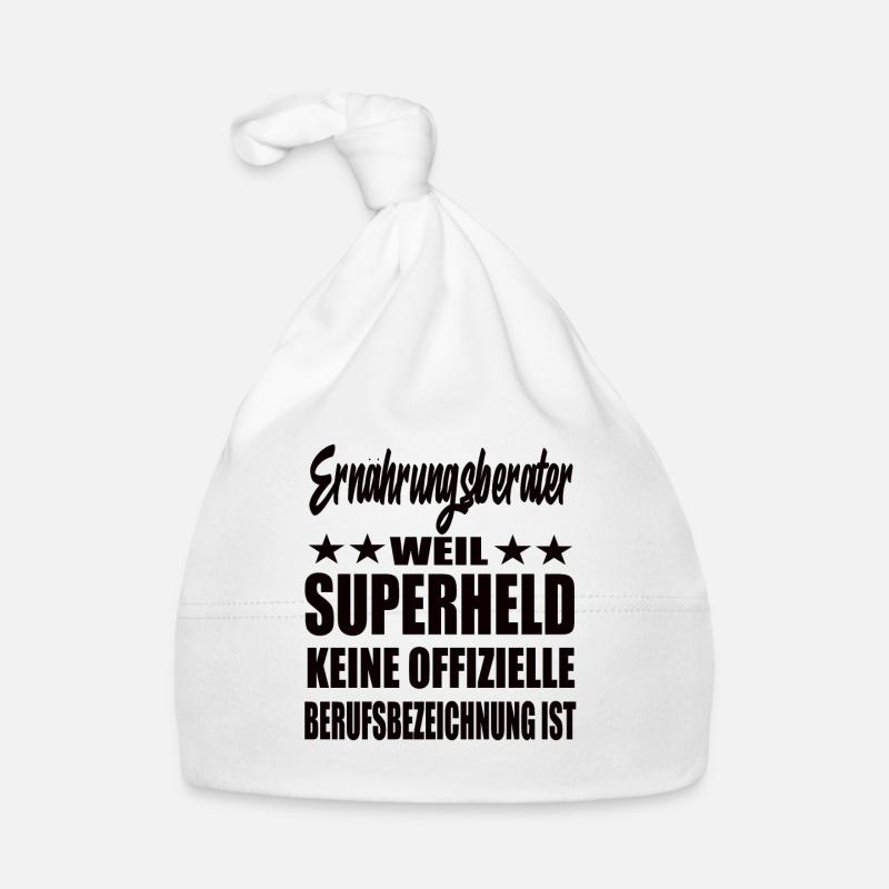 Ernährungsberater Superheld Spruch Baby Bio-Mütze