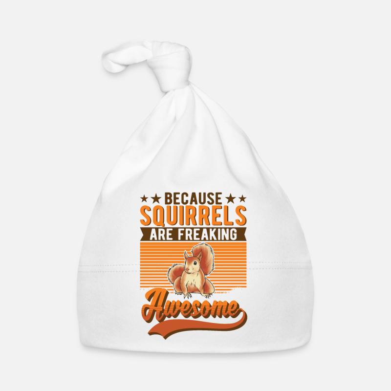 Eichhörnchen Geschenk Squirrel Grauhörnchen Baby Bio-Mütze