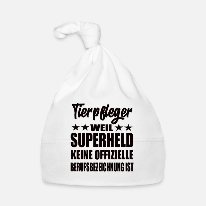 Tierpfleger Superheld Spruch Baby Bio-Mütze