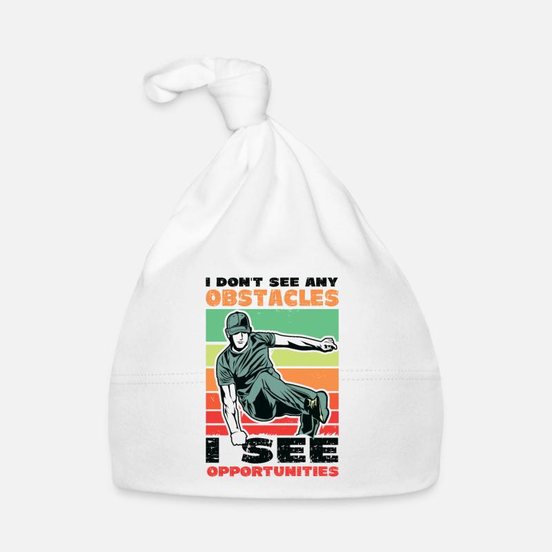 I don't see obstacles, but opportunities Organic Baby Cap