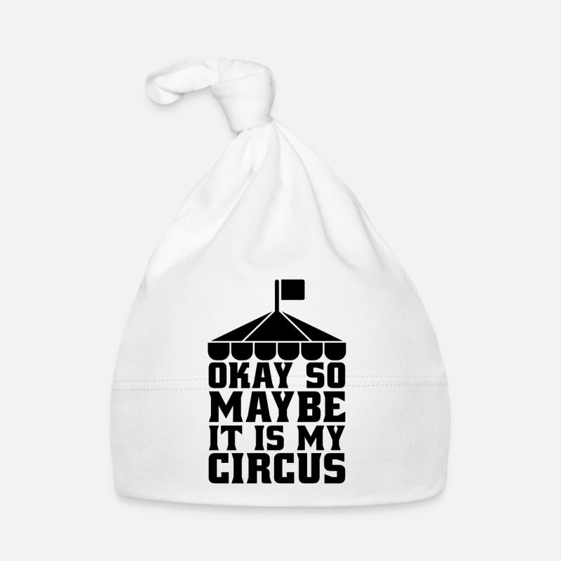 Okay So Maybe It Is Carnival Lover Circus Clowns Organic Baby Cap